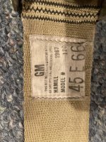 1966-67 seat belts