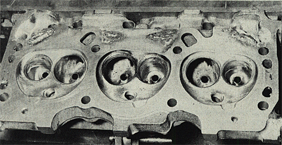 Buick 3.8 heads with modified water passages.