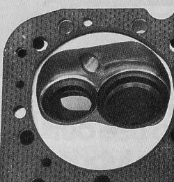 standard Chevrolet combustion chamber