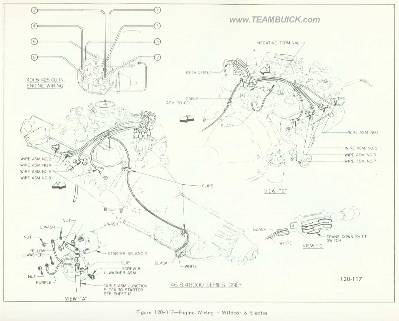 1966 Buick Wildcat and Electra, Engine Wiring
