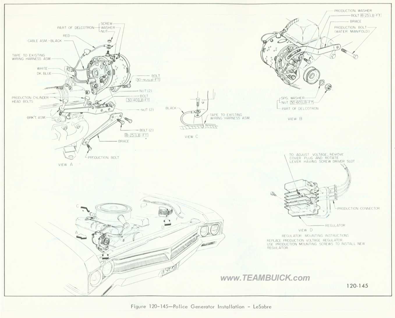 1966 Buick LeSabre, Police Generator Installation